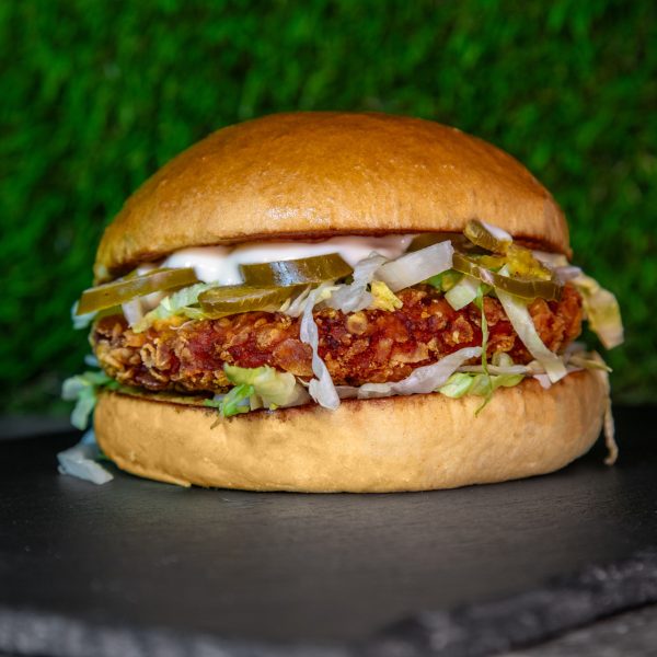 Jalapenos Smash Chicken Deluxe Burger