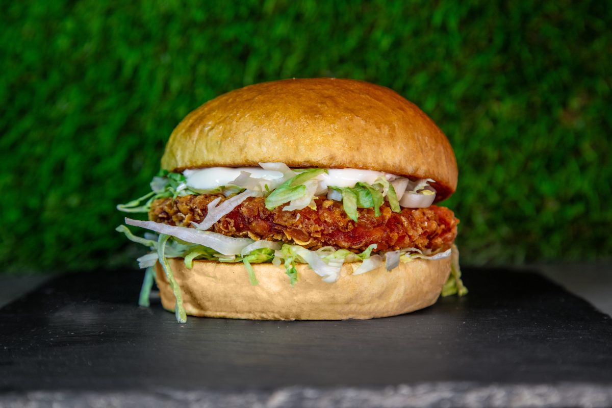 Smash Chicken Deluxe Burger